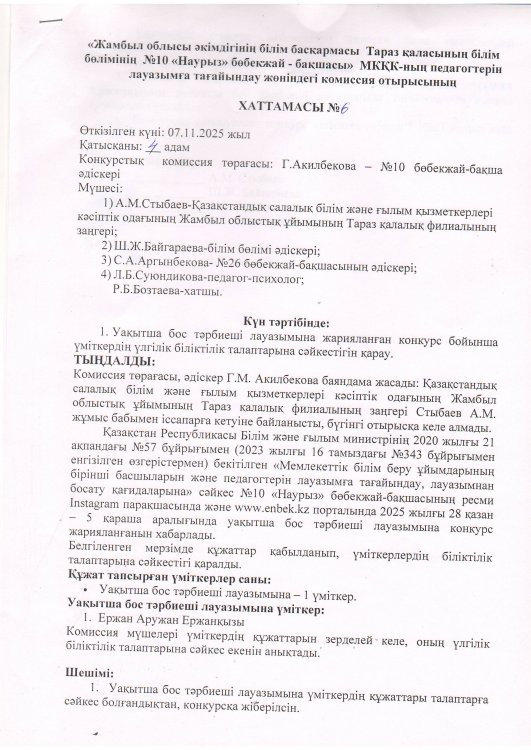 Конкурс шешімі