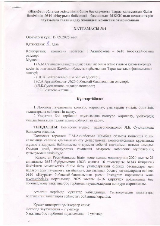 Конкурс шешімі